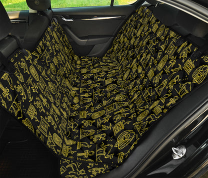 Egyptian Symbols Pattern Print Pet Car Back Seat Cover