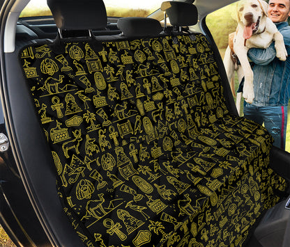 Egyptian Symbols Pattern Print Pet Car Back Seat Cover