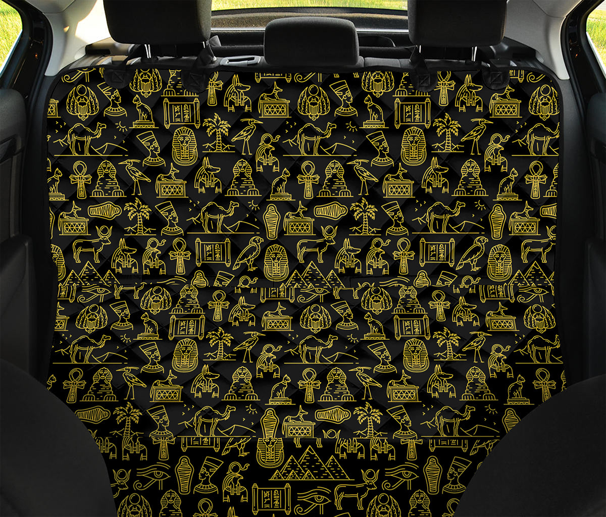 Egyptian Symbols Pattern Print Pet Car Back Seat Cover
