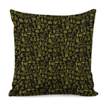 Egyptian Symbols Pattern Print Pillow Cover