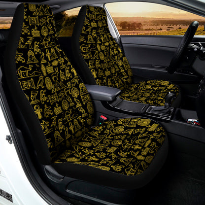 Egyptian Symbols Pattern Print Universal Fit Car Seat Covers