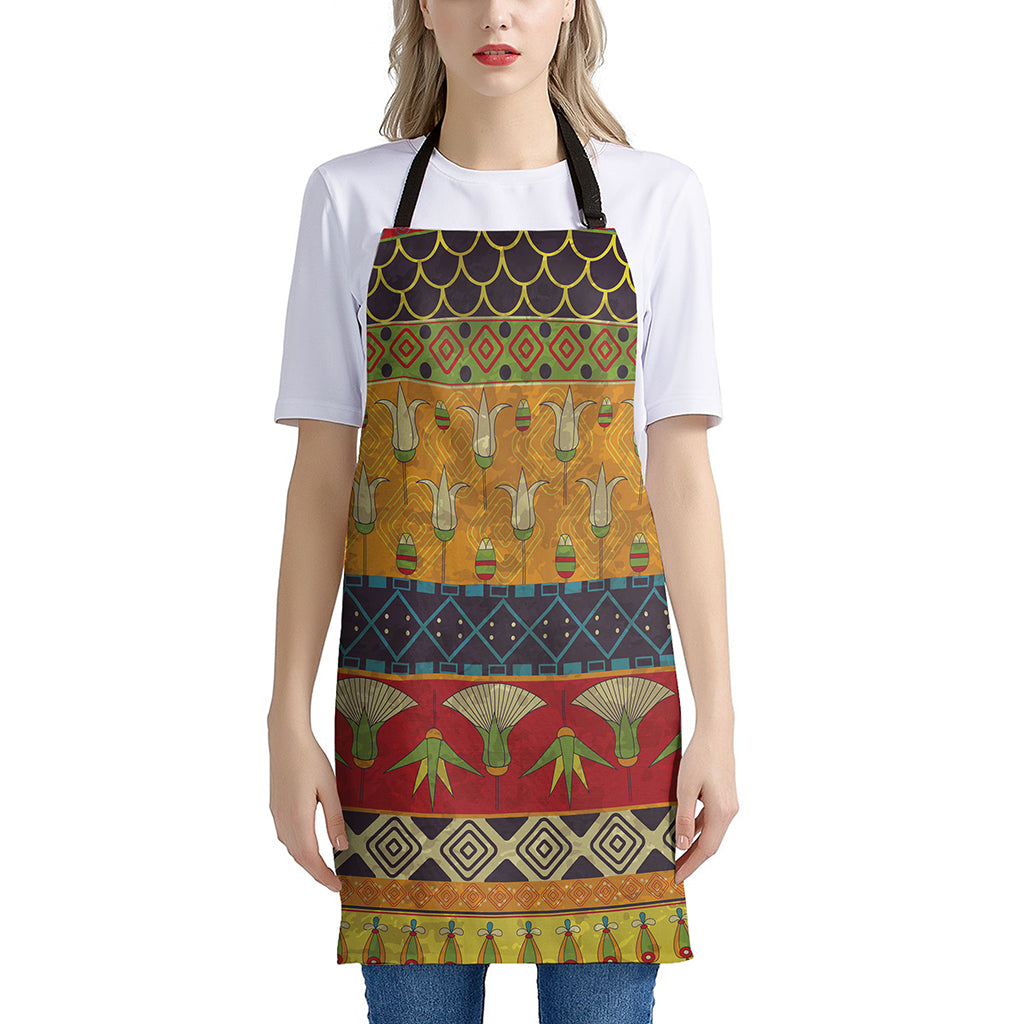 Egyptian Tribal Pattern Print Apron