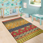 Egyptian Tribal Pattern Print Area Rug