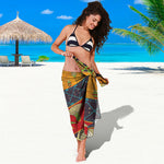 Egyptian Tribal Pattern Print Beach Sarong Wrap