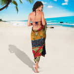 Egyptian Tribal Pattern Print Beach Sarong Wrap
