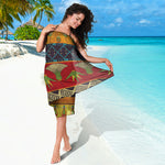 Egyptian Tribal Pattern Print Beach Sarong Wrap