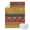 Egyptian Tribal Pattern Print Blanket