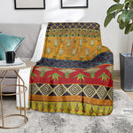 Egyptian Tribal Pattern Print Blanket