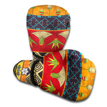 Egyptian Tribal Pattern Print Boxing Gloves