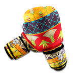 Egyptian Tribal Pattern Print Boxing Gloves