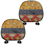 Egyptian Tribal Pattern Print Car Headrest Covers