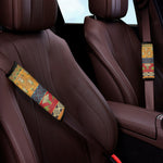 Egyptian Tribal Pattern Print Car Seat Belt Covers