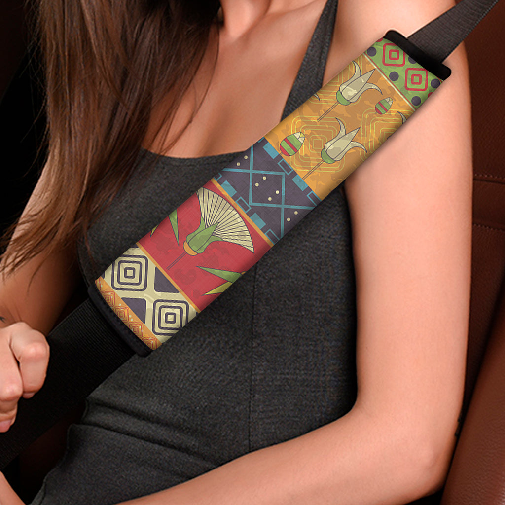 Egyptian Tribal Pattern Print Car Seat Belt Covers