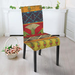 Egyptian Tribal Pattern Print Dining Chair Slipcover