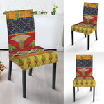 Egyptian Tribal Pattern Print Dining Chair Slipcover
