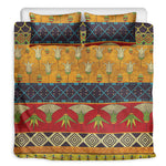 Egyptian Tribal Pattern Print Duvet Cover Bedding Set