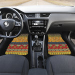 Egyptian Tribal Pattern Print Front and Back Car Floor Mats