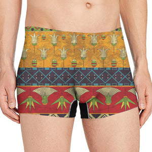 Egyptian Tribal Pattern Print Men's Boxer Briefs