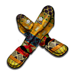 Egyptian Tribal Pattern Print Muay Thai Shin Guard