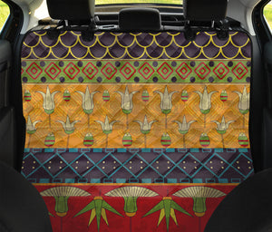 Egyptian Tribal Pattern Print Pet Car Back Seat Cover