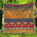 Egyptian Tribal Pattern Print Quilt