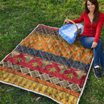 Egyptian Tribal Pattern Print Quilt