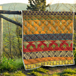 Egyptian Tribal Pattern Print Quilt