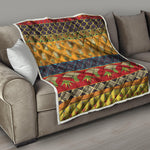 Egyptian Tribal Pattern Print Quilt