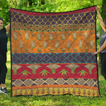 Egyptian Tribal Pattern Print Quilt