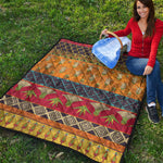 Egyptian Tribal Pattern Print Quilt