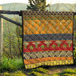 Egyptian Tribal Pattern Print Quilt