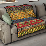 Egyptian Tribal Pattern Print Quilt