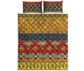 Egyptian Tribal Pattern Print Quilt Bed Set