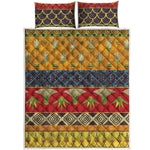 Egyptian Tribal Pattern Print Quilt Bed Set