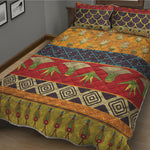 Egyptian Tribal Pattern Print Quilt Bed Set
