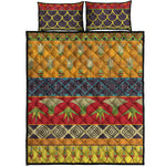 Egyptian Tribal Pattern Print Quilt Bed Set