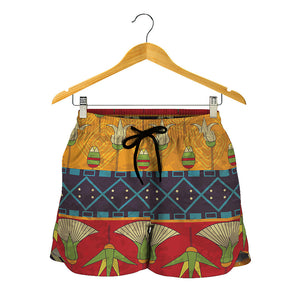 Egyptian Tribal Pattern Print Women's Shorts