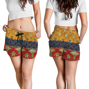 Egyptian Tribal Pattern Print Women's Shorts