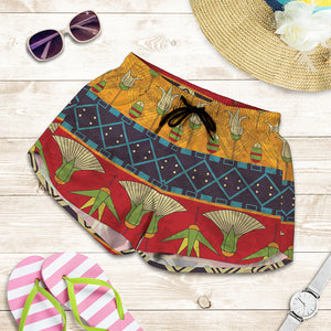 Egyptian Tribal Pattern Print Women's Shorts