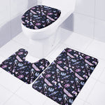 Egyptian Tribal Symbols Print 3 Piece Bath Mat Set