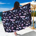Egyptian Tribal Symbols Print Beach Sarong Wrap