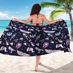 Egyptian Tribal Symbols Print Beach Sarong Wrap