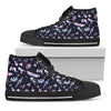 Egyptian Tribal Symbols Print Black High Top Shoes