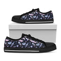 Egyptian Tribal Symbols Print Black Low Top Sneakers