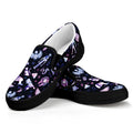 Egyptian Tribal Symbols Print Black Slip On Sneakers