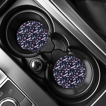 Egyptian Tribal Symbols Print Car Coasters