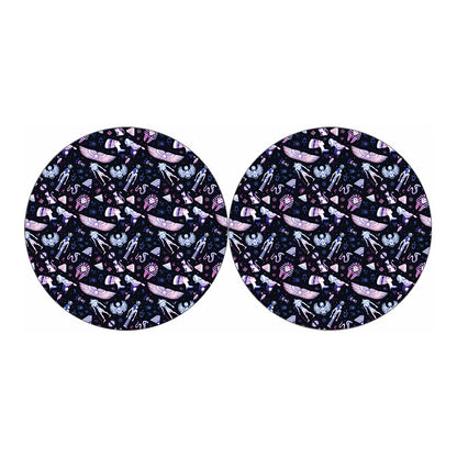 Egyptian Tribal Symbols Print Car Coasters