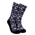 Egyptian Tribal Symbols Print Crew Socks