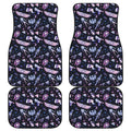 Egyptian Tribal Symbols Print Front and Back Car Floor Mats