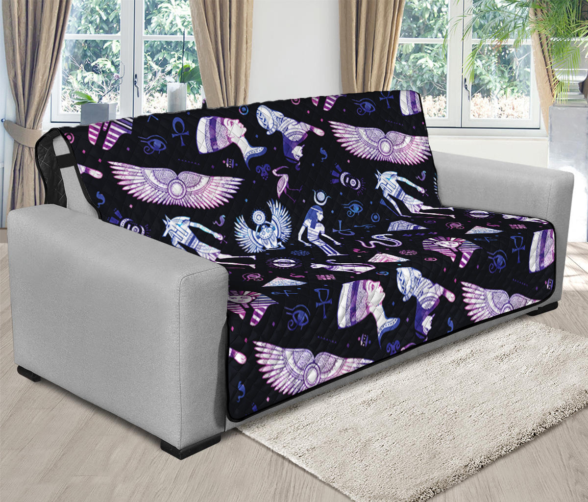 Egyptian Tribal Symbols Print Futon Protector GearFrost